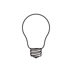 sketch silhouette light bulb icon vector illustration