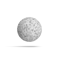 Ball vector Shape with mosaic Texture