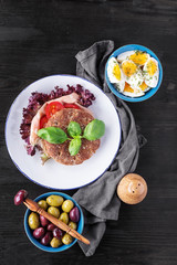 Sandwich with eggs