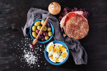 Sandwich with eggs
