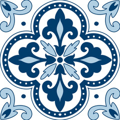 Beautiful ornamental tile background. Vector illustration - 158488574