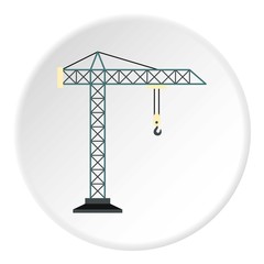 Crane icon, flat style