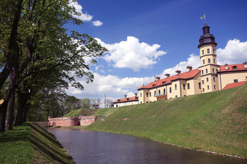 Naklejka premium Tourist view the castle in Belarus