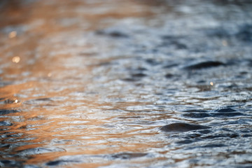 Texture of water with small waves