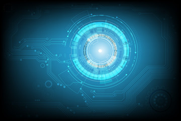 Vector communication concept for technology background