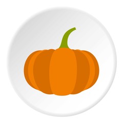 Pumpkin icon, flat style