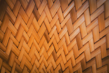 surface old basketry made from bamboo for background