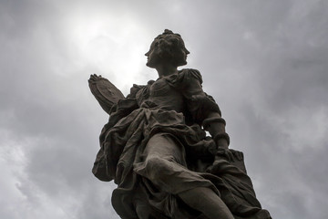 Baroque sculpture “Wisdom” from Matyas Bernard Braun, Kuks Kastel, Czech Republic, Europe
