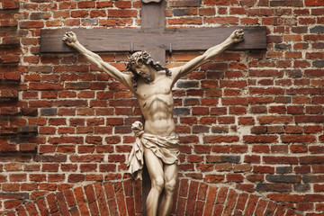 Jesus Christ crucified (an ancient wooden sculpture)