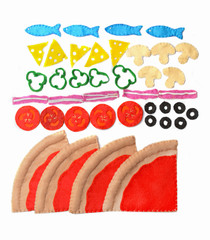 Felt pizza. Felt food toys for the kids