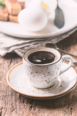 boiled eggs and crispy toasts