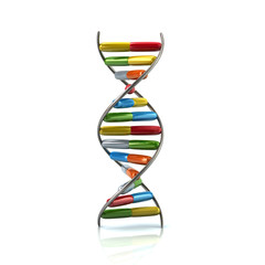 Colorful DNA icon