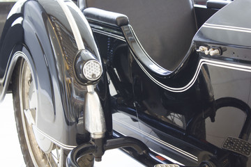 part of the black motorcycle