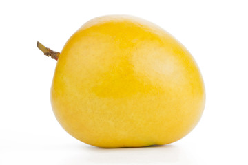 Mango fruit isolated white background