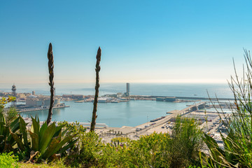 View from Montjuic mountain