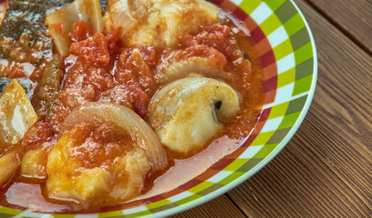 Romanian  Braised fish.