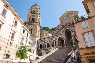 Fototapeta na wymiar Amalfi Cathedral in Italy