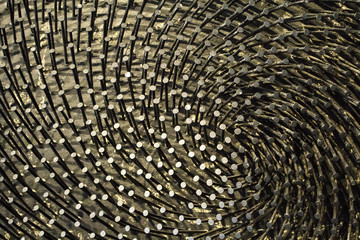 Fototapeta premium Metal nails wall