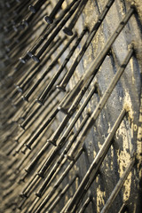 Metal nails wall