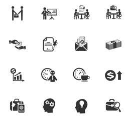 office life icon set