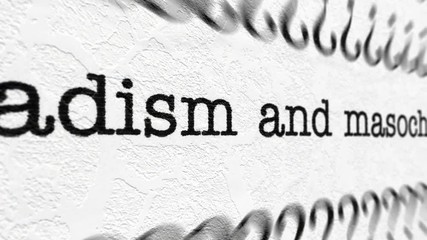 Sadism and masochism