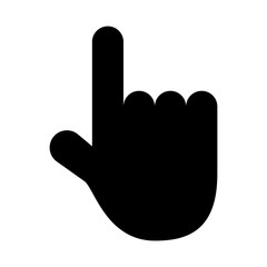 hand pointer isolated icon vector illustration design