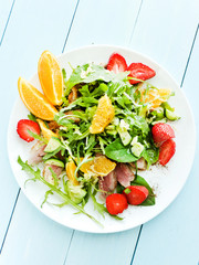 Duck in salad