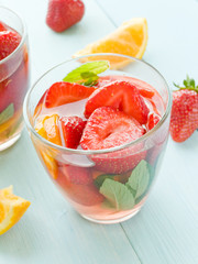 Strawberry orange compote