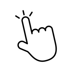 hand pointer isolated icon vector illustration design