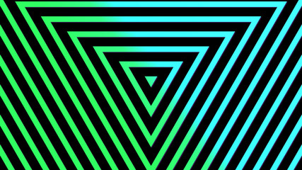 Geometric neon triangle abstract background