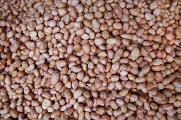 Heap of Boiled Peanut make them Dried 2