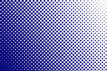 Trame dégradée pointillé bleu fond blanc