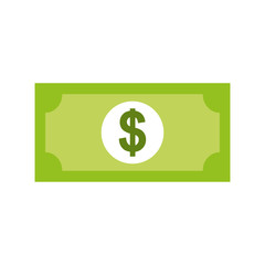 bill money dollar icon vector illustration design