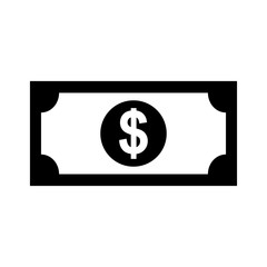 bill money dollar icon vector illustration design