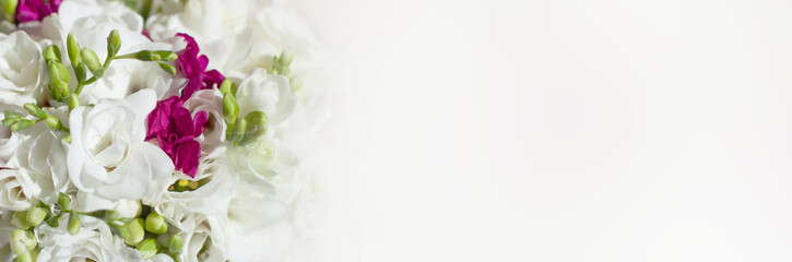 Obraz na płótnie Canvas Background with white orchids