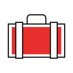 portfolio briefcase isolated icon vector illustration design