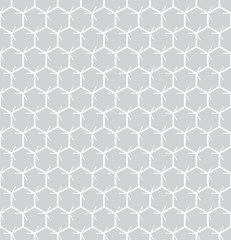 hexagon geometric line grid pattern vector background