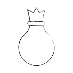 money bag isolated icon vector illustration design