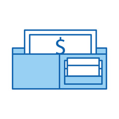 wallet money isolated icon vector illustration design