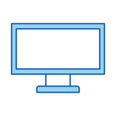 monitor computer desktop isolated icon vector illustration design