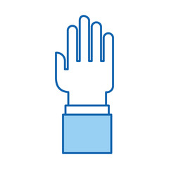 hand human open icon vector illustration design