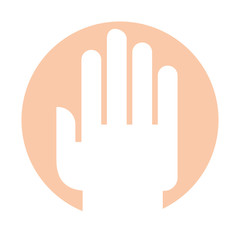 hand human open icon vector illustration design