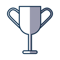 trophy cup isolated icon vector illustration design