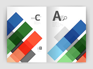 Fototapeta na wymiar Geometrical brochure a4 business template