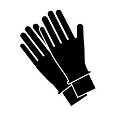 gloves accessory icon over white background vector illustration