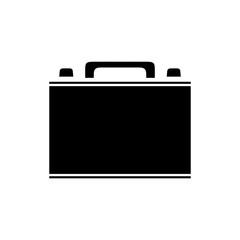 briefcase accessory icon over white background vector illustration