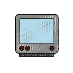 television icon over white background vector illustration