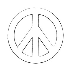 peace symbol isolated icon vector illustration design
