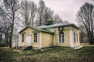 PERESLAVL-ZALESSKY, RUSSIA - APRIL 26, 2017: On the territory of the museum Botik of Peter I....