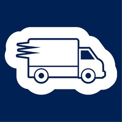 Delivery or cargo truck icon